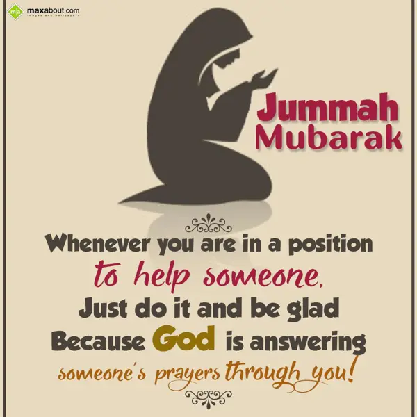 Jumma Mubarak Greetings Wishes: Whenever you are in 