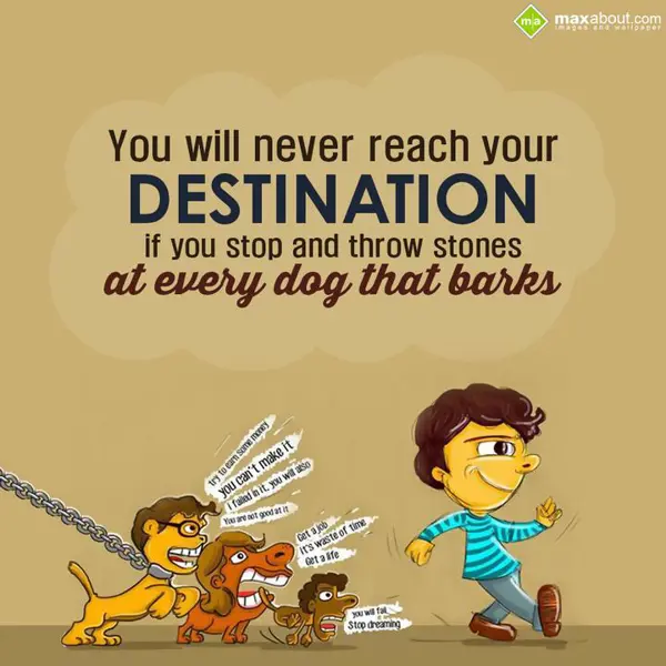 Motivational Greetings Wishes: You will never reach