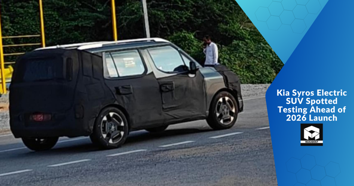 Kia Syros Electric SUV Spotted Testing Ahead of 2026 Launch