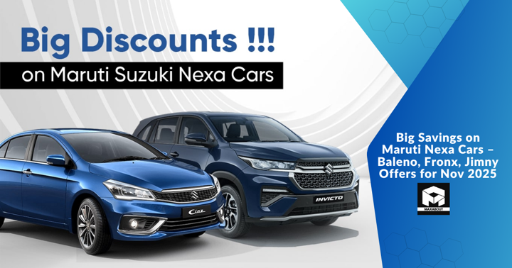 Big Savings on Maruti Nexa Cars – Baleno, Fronx, Jimny Offers for Nov 2025