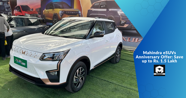 Mahindra eSUVs Anniversary Offer: Save up to Rs. 1.5 Lakh