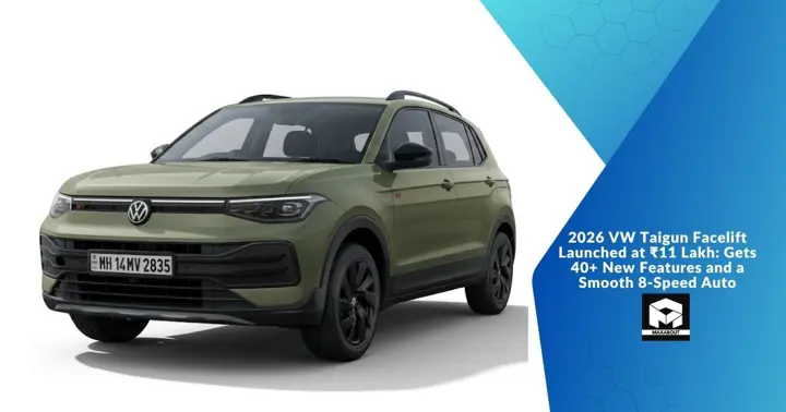 2026 VW Taigun Facelift Launched at ₹11 Lakh: Gets 40+ New Features and a Smooth 8-Speed Auto