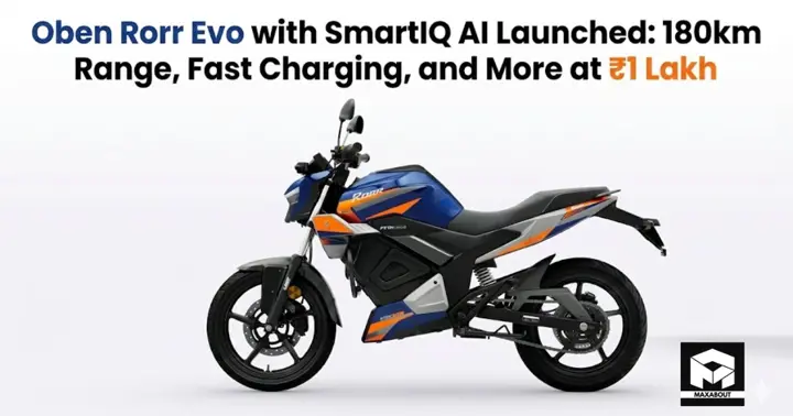 Oben Rorr Evo Review: 180km Range Electric Bike with AI at ₹1 Lakh