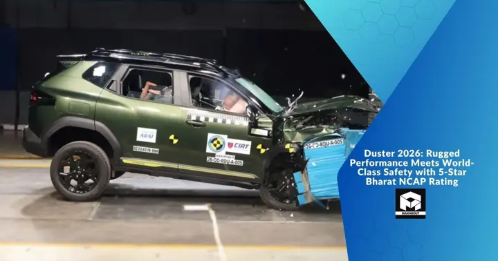 Duster 2026: Rugged Performance Meets World-Class Safety with 5-Star Bharat NCAP Rating