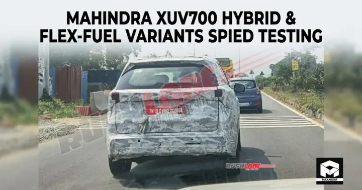 Mahindra XUV700 Hybrid & Flex-Fuel Variants Spied Testing