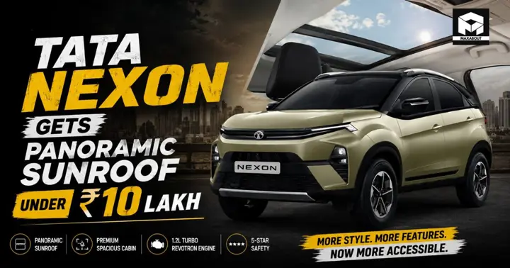 Tata Nexon Gets Panoramic Sunroof Under ₹10 Lakh