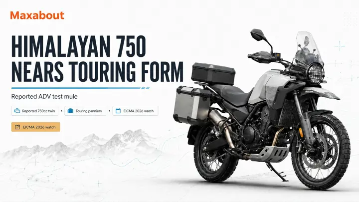 Royal Enfield Himalayan 750 Spotted Testing With Touring Kit