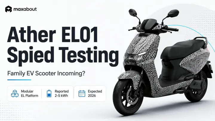 Ather EL01 Electric Scooter Spotted Testing in India