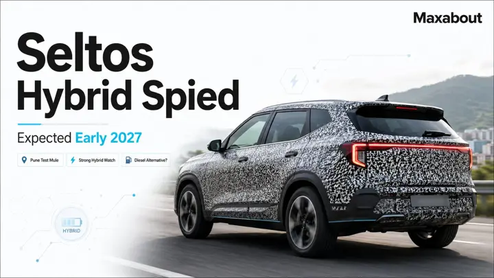 Kia Seltos Hybrid Spotted Testing Near Pune