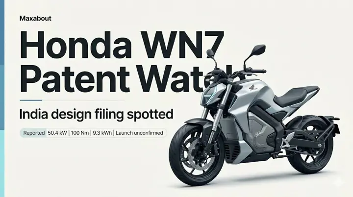 Honda WN7 Electric Bike Design Patent Filed in India