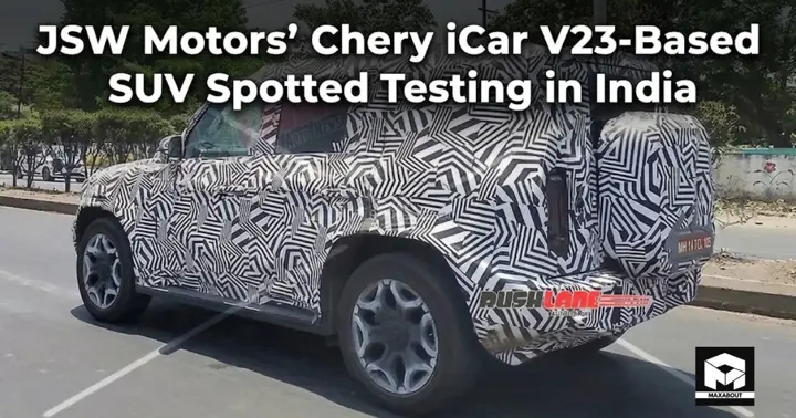 JSW Motors' Chery iCar V23-Based SUV Spotted Testing in India