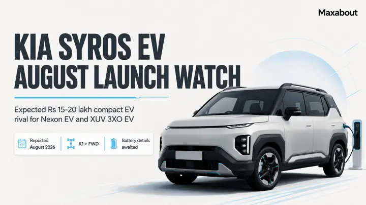 Kia Syros EV Launch in August 2026: What to Expect