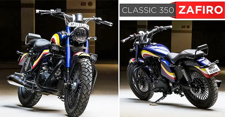 Royal Enfield Classic 350 Zafiro by EIMOR Customs