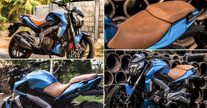 Gloss Metallic Blue Bajaj Dominar 400 by Knight Auto Customizer