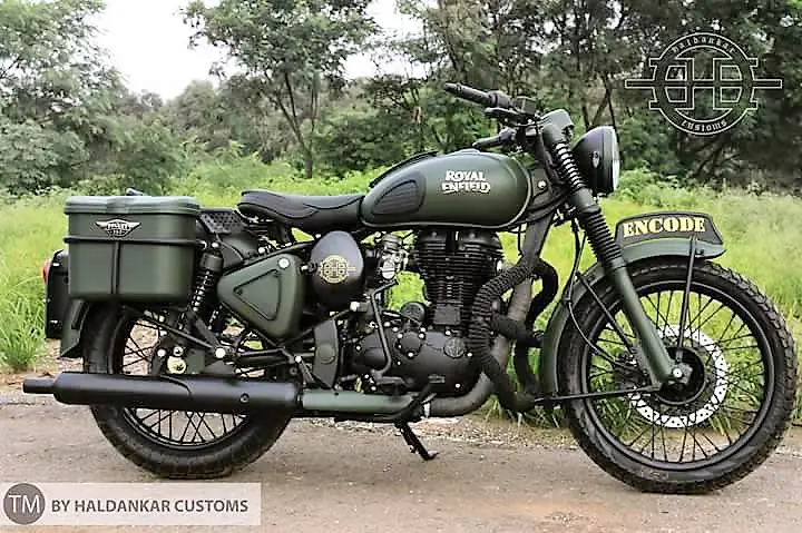 Battle Green Royal Enfield Classic 350 Encode