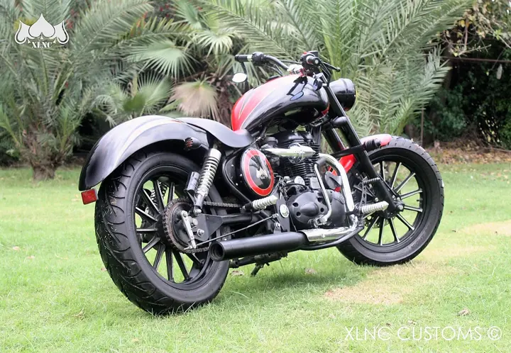 Modified_2003_Royal_Enfield_Electra_Chopper_Paint_Xlnc_Customs_Delhi_India