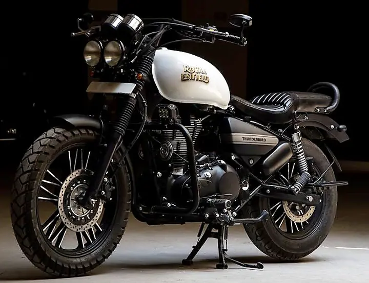 500cc Royal Enfield Thunderbird Ivory Black Edition