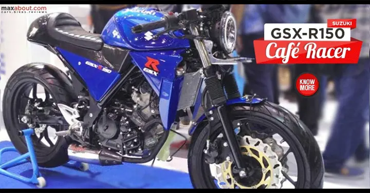 Suzuki GSX-R150 Cafe Racer Showcased @ 2017 Indonesia International Motor Show
