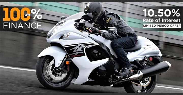 100% Finance on Suzuki Hayabusa | Limited Period Offer!