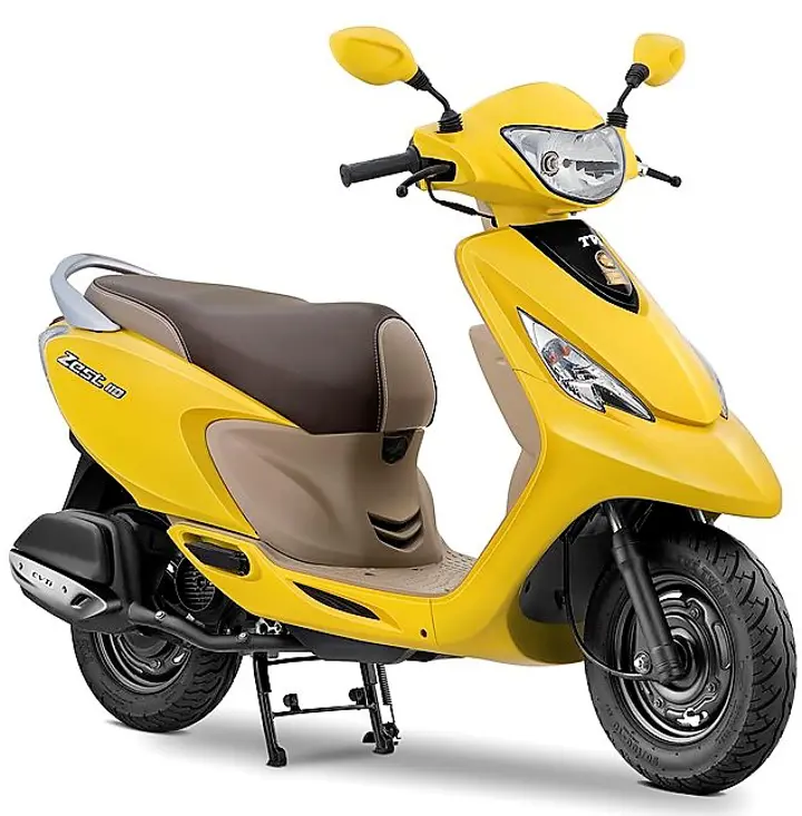 2017-TVS-Scooty-Zest-110-Matte-Yellow