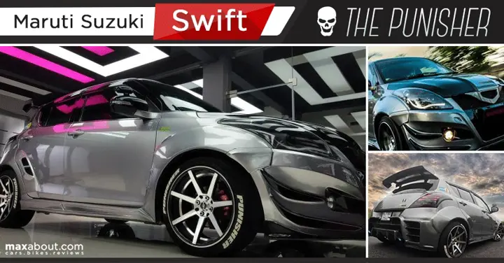 Steven Raju's Impressively Modified Maruti Swift 'The Punisher' - Autos ...