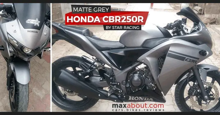 Honda CBR250R Matte Grey Edition by Star Racing (Gujarat)