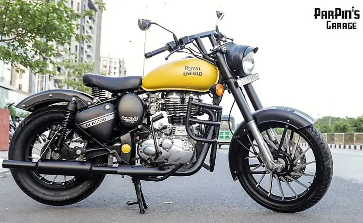 Matte Yellow Royal Enfield Classic 350