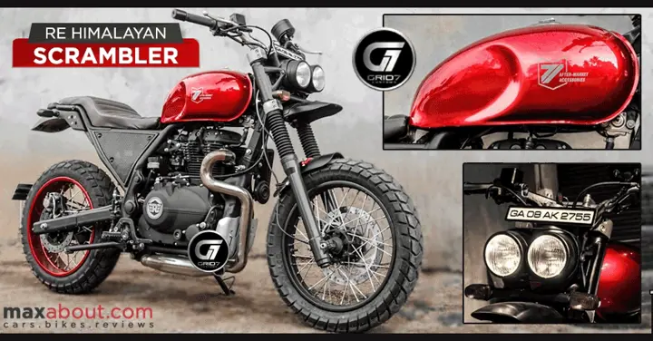 Royal Enfield Himalayan Scrambler by GRID7 Customs