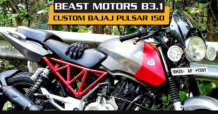 Custom-Made Bajaj Pulsar 168 a.k.a Pulsar B3.1 by Beast Motors Pvt. Ltd.