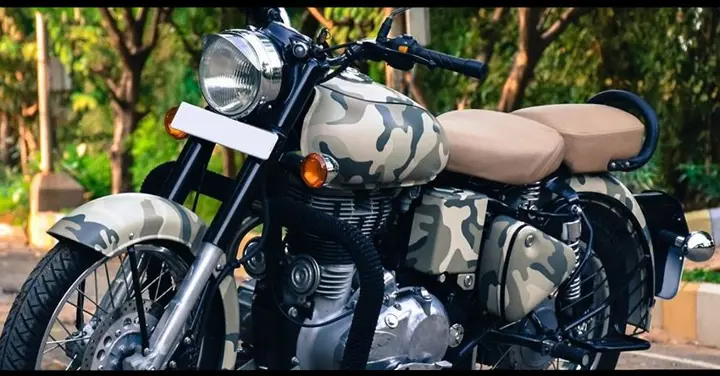 Royal Enfield Classic 350 Camouflage Wrap