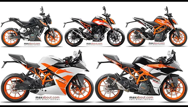 Latest Price List of KTM Duke and RC Sport Bikes in India