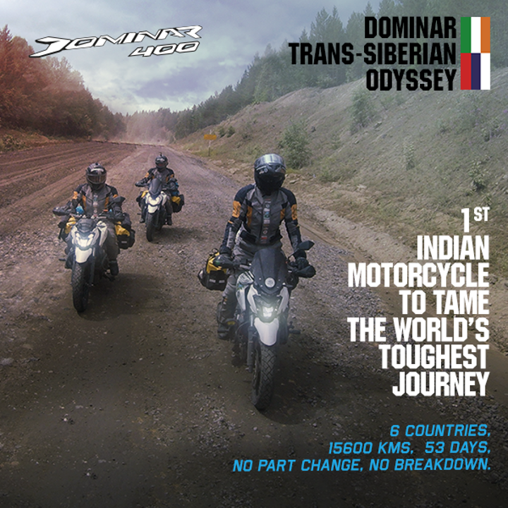 Bajaj Dominar Trans-Siberian Odyssey