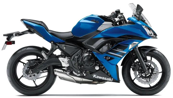 Blue Kawasaki Ninja 650