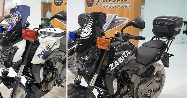 Bajaj Dominar 400 Police Edition Showcased in Istanbul (Turkey)