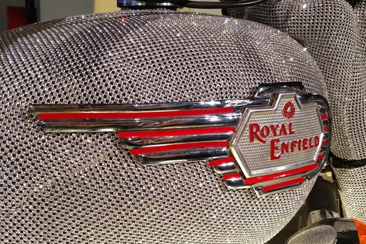 Crystal Encrusted Royal Enfield Bullet 350