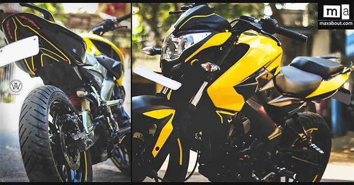 Bajaj Pulsar NS200 Gloss Yellow Edition by A-Wraps (Chennai)
