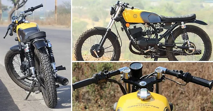 Awesomely Customized Yamaha RX 100 by Ornithopter Moto Design