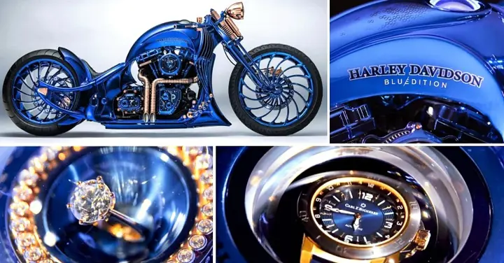 Harley-Davidson Blue Edition Unveiled for $1.88 Million (INR 12.80 Crore)