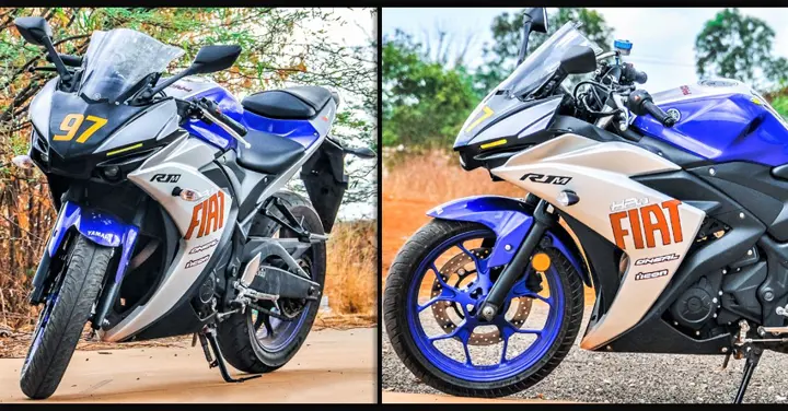 Yamaha R3 Gets R1M Face & Custom Livery by Elixir Prince