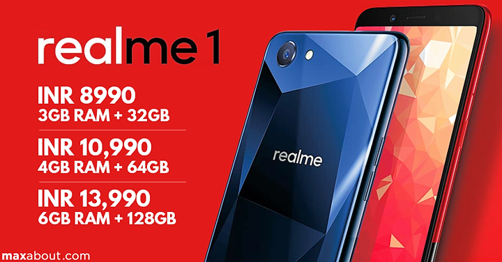 Amazon Realme 1 Officially Launched in India @ INR 8990