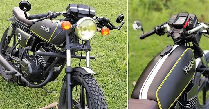 Meet Yamaha RX100 Cafe Racer Edition by Vedansh Automobile (Dehradun)
