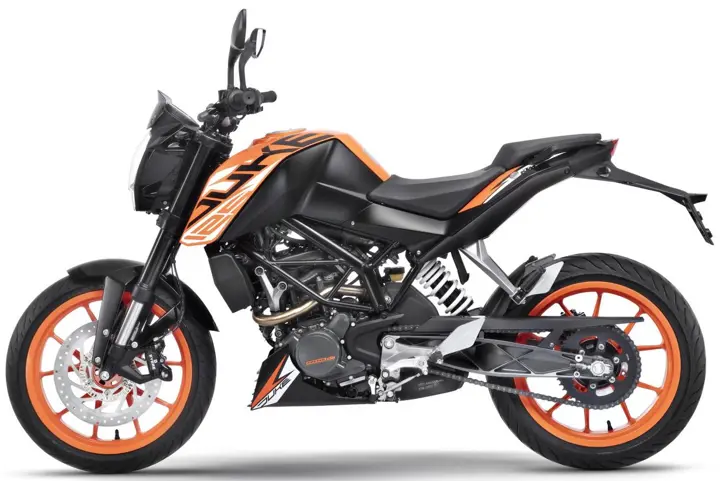 KTM 125 Duke ABS in Orange Color