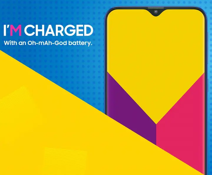 Samsung Galaxy M Series Front View