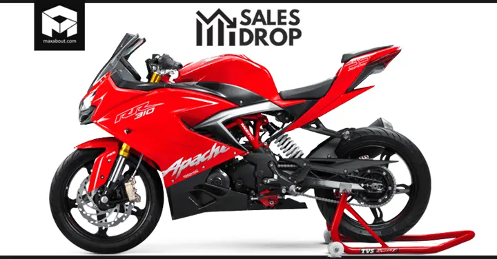 TVS Apache RR310 Registers 72% Sales Drop in India
