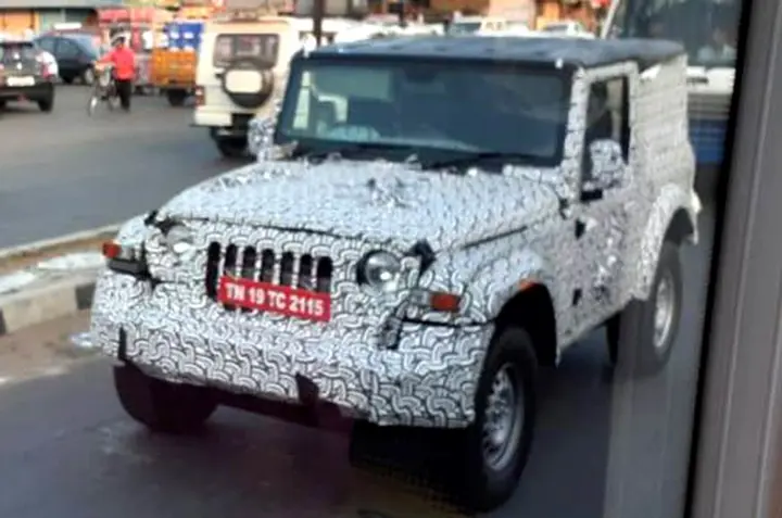 2020 Mahindra Thar Hard Top Front 3-Quarter View