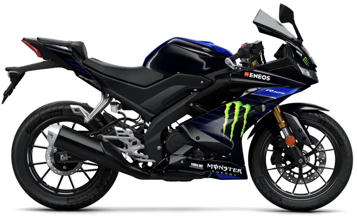 Yamaha R125 Monster Energy Side View
