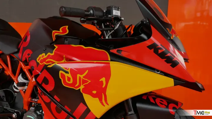 KTM RC200 Red Bull Edition Closeup Shot