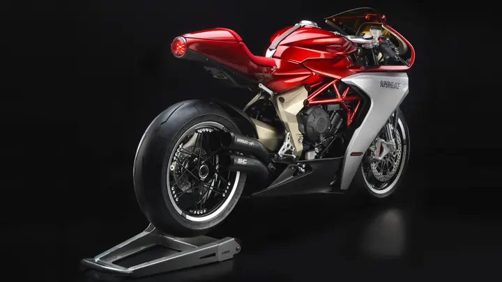 MV Agusta Superveloce Serie Oro Rear 3-Quarter View