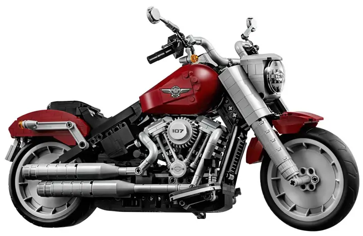 Lego Harley-Davidson Fat Boy Front 3-Quarter
