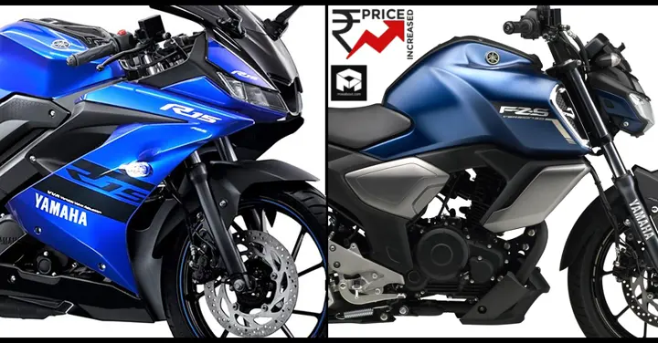 Yamaha R15 V3 and FZS V3 Price Increased in India